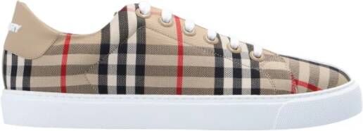 Burberry Beige Vintage Check Veterschoenen Beige Dames