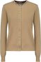Burberry Beige Wollen Trui Ribbelboord - Thumbnail 1