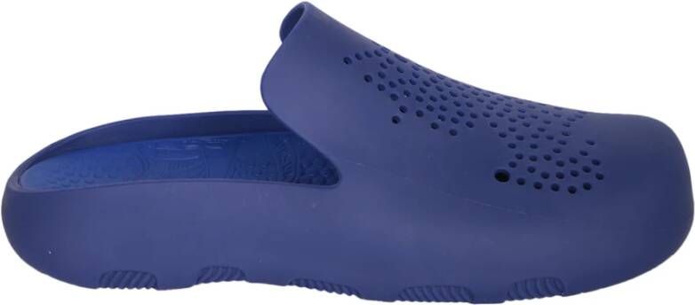 Burberry Blauwe geperforeerde sandaal slides Blue Heren - Foto 3