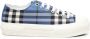 Burberry Blauwe Nylon Sneakers met Logo Print - Thumbnail 1