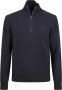 Burberry Blauwe Zip Sweater Geribbelde Boorden - Thumbnail 1