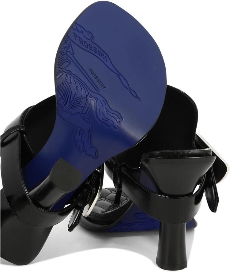 Burberry Bay Sandals Met Chunky Hak En Leerdesign - Foto 2