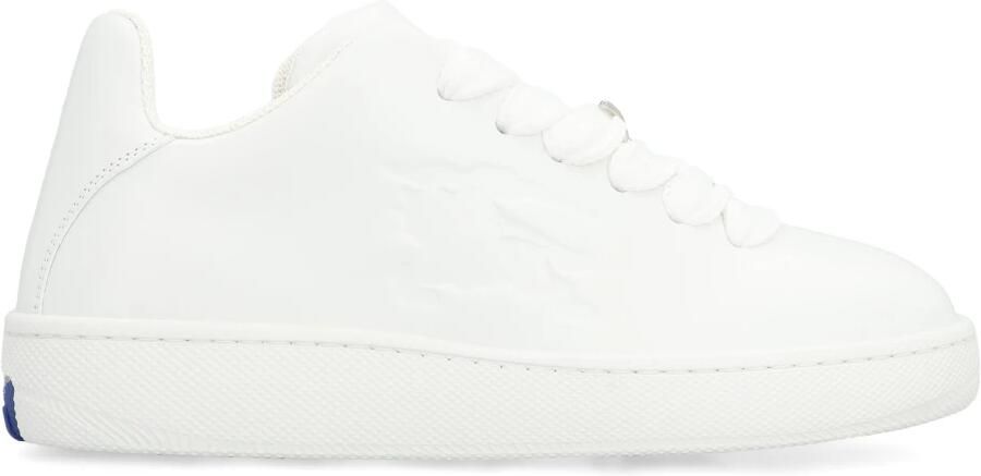 Burberry Witte leren boxsneakers Gestructureerd kalfsleer White Dames - Foto 3