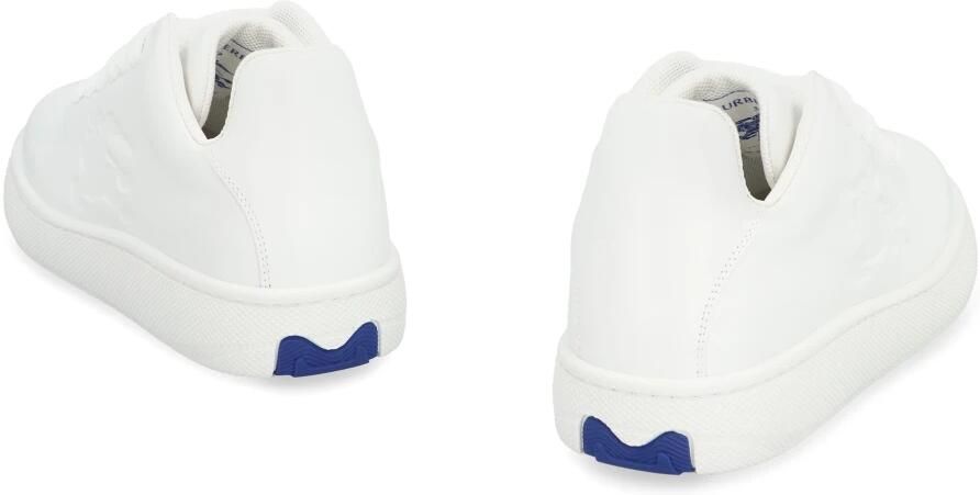 Burberry Witte leren boxsneakers Gestructureerd kalfsleer White Dames - Foto 2