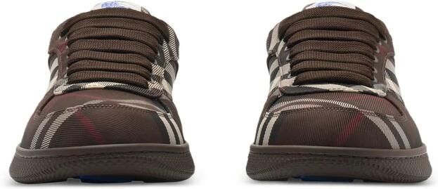 Burberry Bruin Geruit Veterschoenen