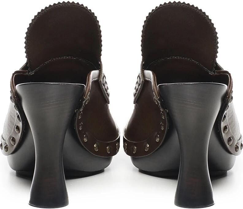Burberry Bruine Sneakers met Houten Zool - Foto 2