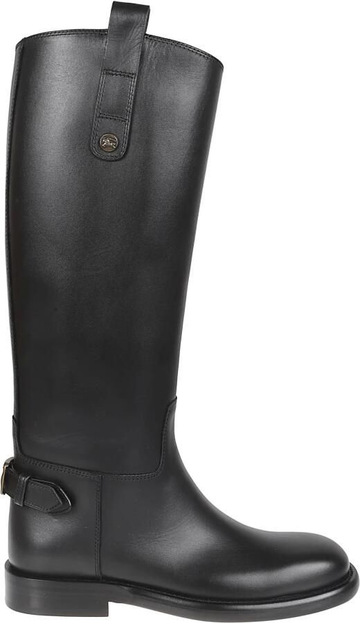 Burberry Cavalier leren hoge laarzen
