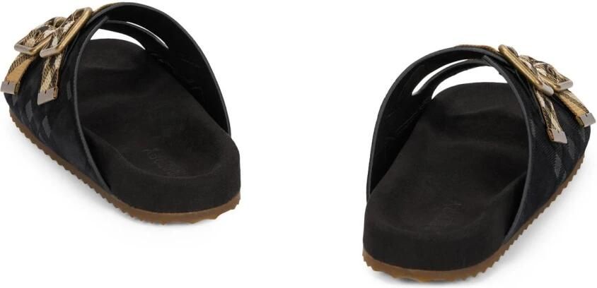 Burberry Check Detail Slide Sandalen - Foto 3