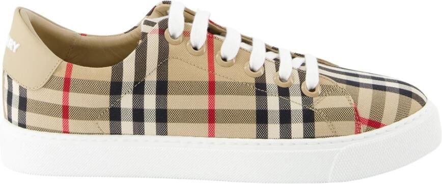 Burberry Newalbridge sneakers onder controle canvas Beige Dames - Foto 4