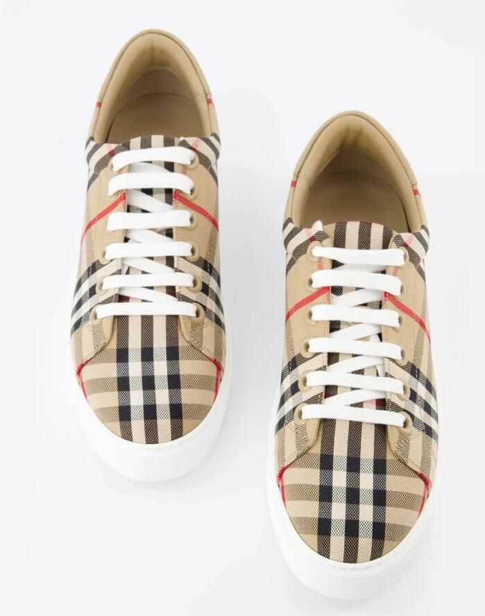 Burberry Newalbridge sneakers onder controle canvas Beige Dames - Foto 2