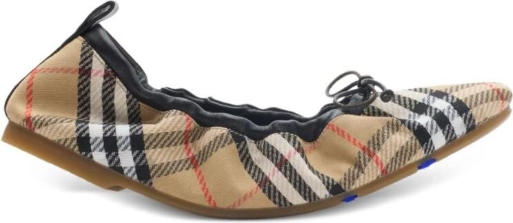 Burberry Check Fawn Ballerina's