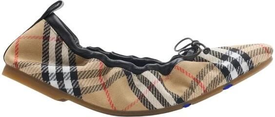 Burberry Check Fawn Ballerina's