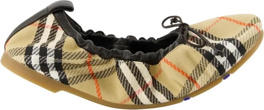 Burberry Check Fawn Ballerina's