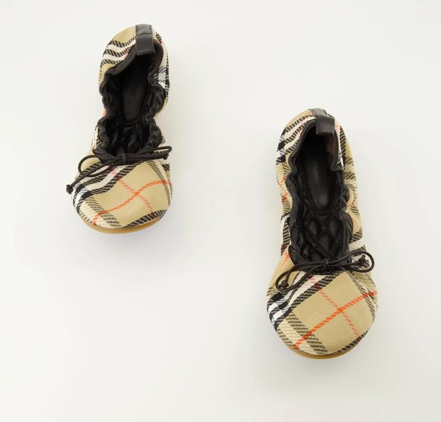 Burberry Check Fawn Ballerina's - Foto 2