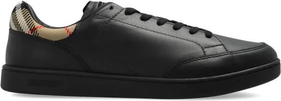 Burberry Check Leather Sneakers