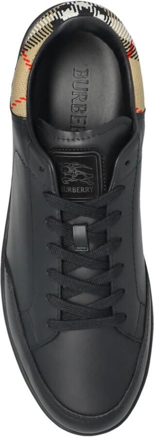 Burberry Check Leather Sneakers - Foto 2