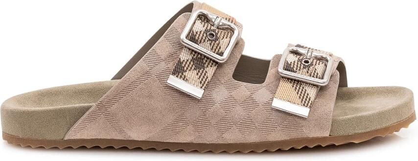 Burberry Check Strap Slide