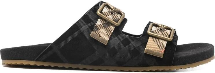 Burberry Check Suede Urchin Sandals