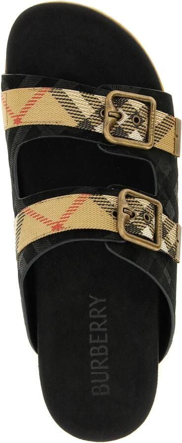 Burberry Check Suede Urchin Sandals - Foto 2