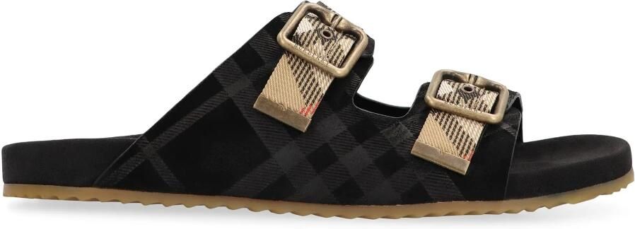 Burberry Check Suede Urchin Sandals
