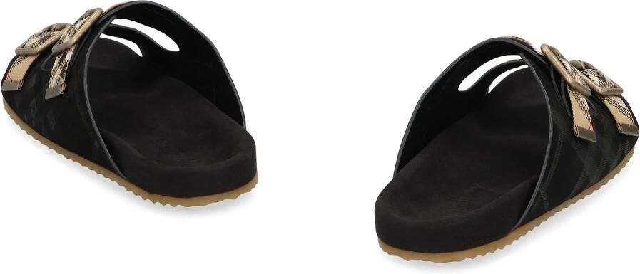 Burberry Check Suede Urchin Sandals - Foto 2