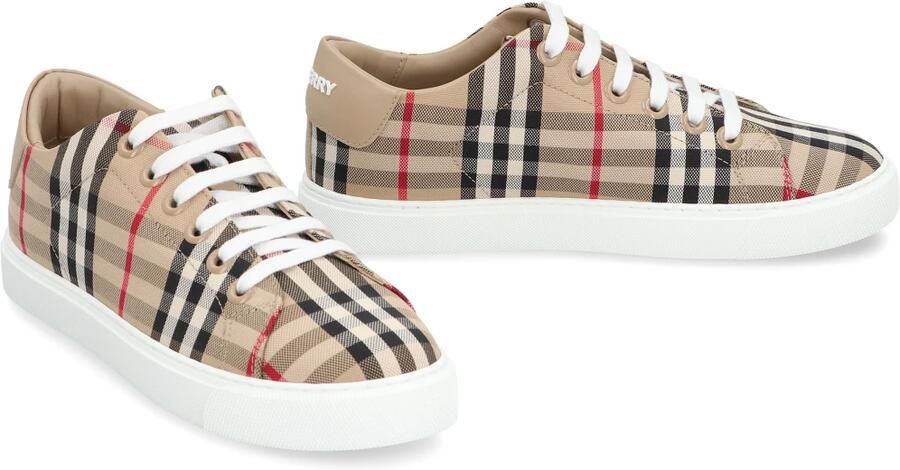 Burberry Newalbridge sneakers onder controle canvas Beige - Foto 3