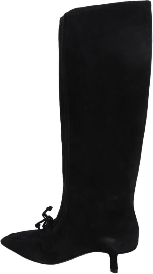 Burberry Zwarte Suede Hoge Laarzen met Kwastje - Foto 3