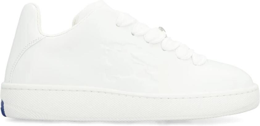 Burberry Embossed Leather Low Top Sneakers