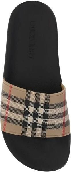 Burberry Tijdloze Check Slides voor modebewuste vrouwen Beige Dames - Foto 6