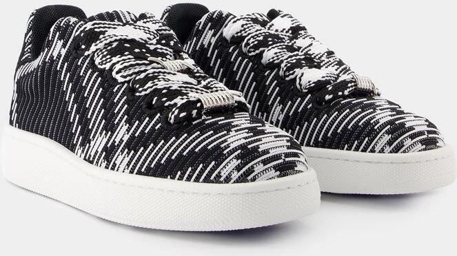 Burberry Low-Top Sneakers Lf Box Knit Sneakers Synthetic Black in zwart
