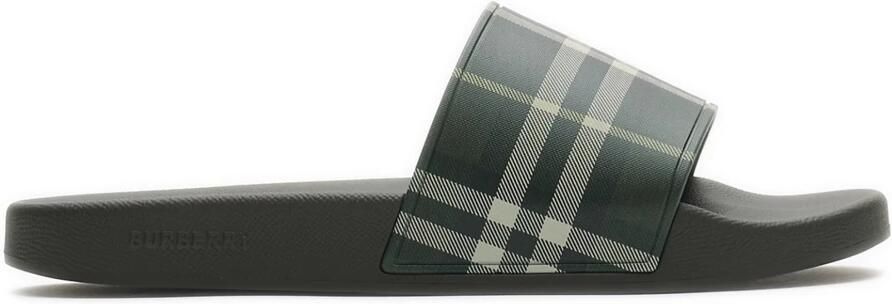 Burberry Gekleurde instap-slippers met ruitjes