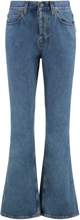 Burberry Bootcut Jeans met Logo Klinknagels