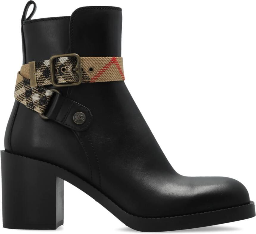Burberry Huntley enkellaarsjes met hak