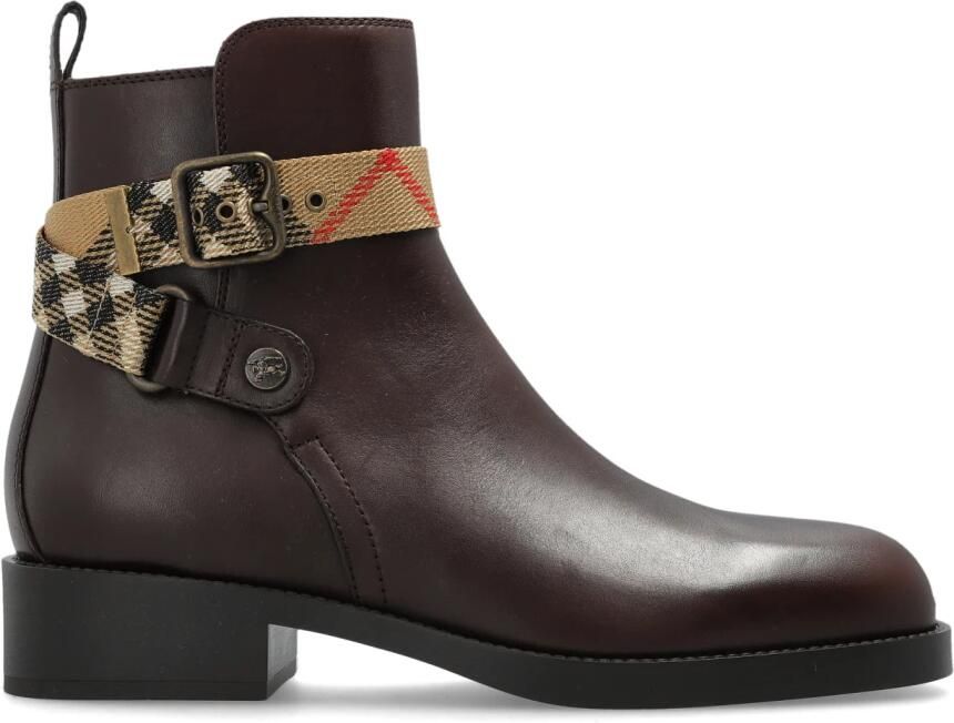 Burberry Huntley Enkellaarsjes met Hak
