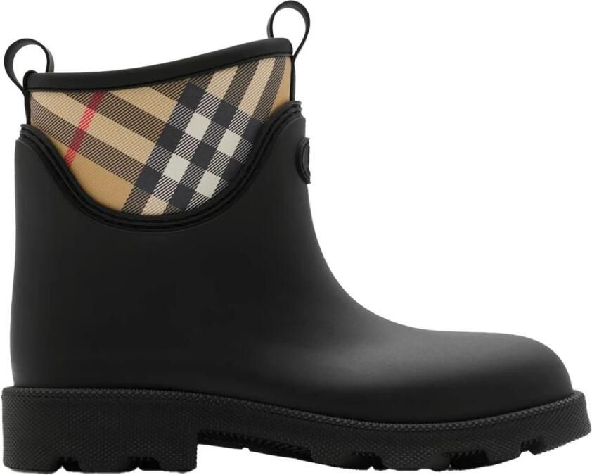 Burberry Icon Stripe Detail Rubber Regenlaarzen