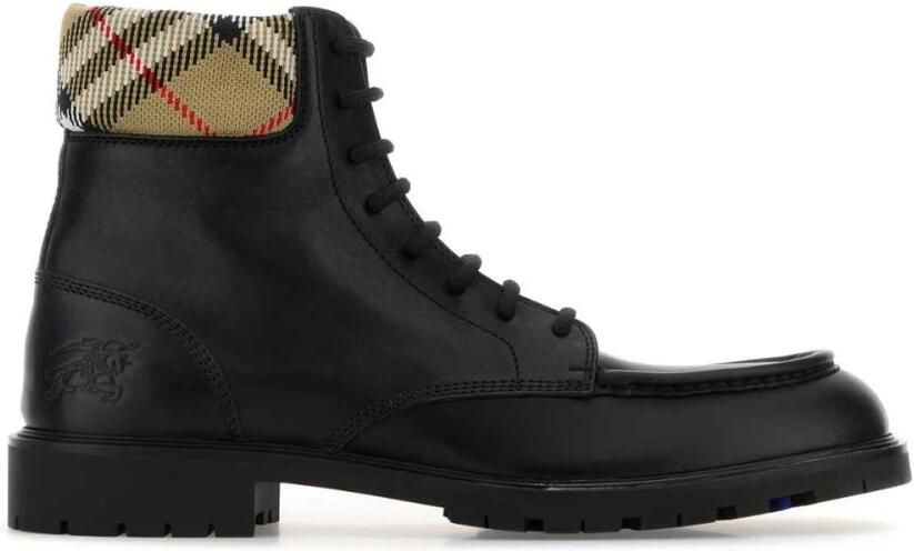 Burberry Lace-up laarzen met iconisch ruitdetail