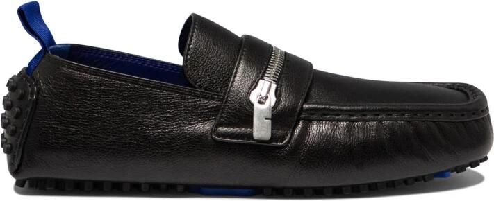 Burberry Leather Zipper Loafers