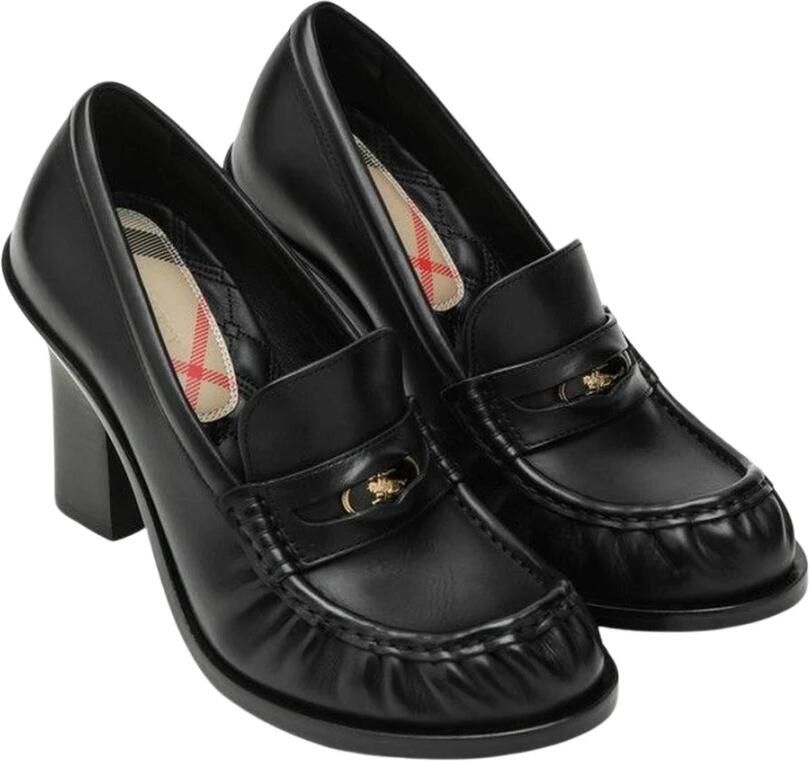 Burberry Leren Cadet Loafers met Hak