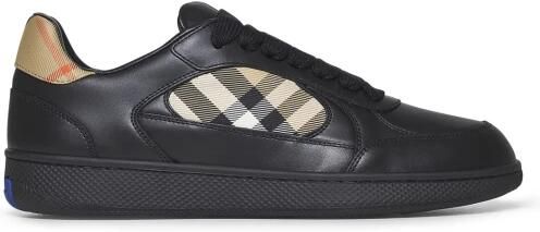 Burberry Leren en Check Terrace Sneakers