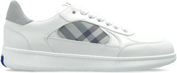 Burberry Leren en geruite Terrace Sneakers