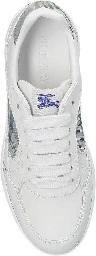 Burberry Leren en geruite Terrace Sneakers - Foto 2