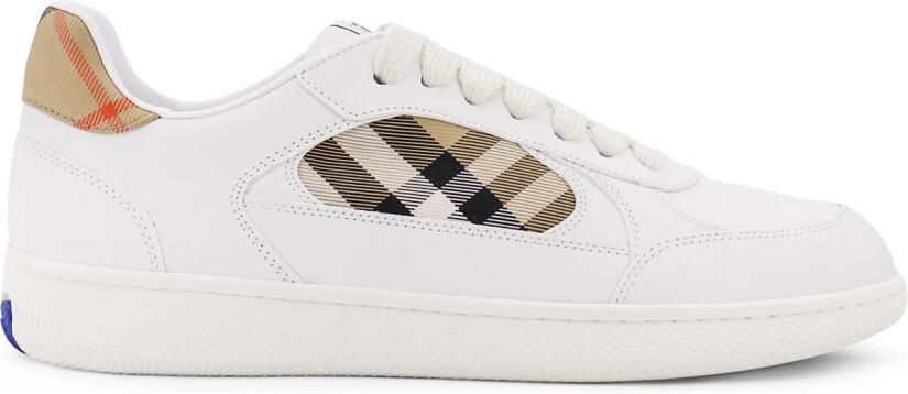 Burberry Leren en geruite Terrace Sneakers - Foto 2