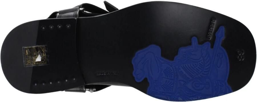 Burberry Zwarte leren laarzen met gespsluiting - Foto 4