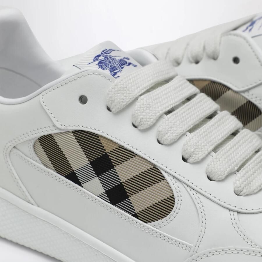 Burberry Leren Terrace sneakers met ruitjesmotief - Foto 2