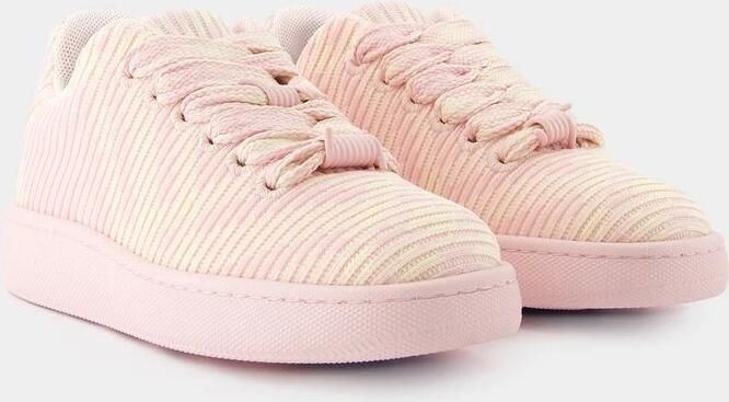 Burberry Low-Top Sneakers Lf Box Knit Sneakers Synthetic Pink in beige