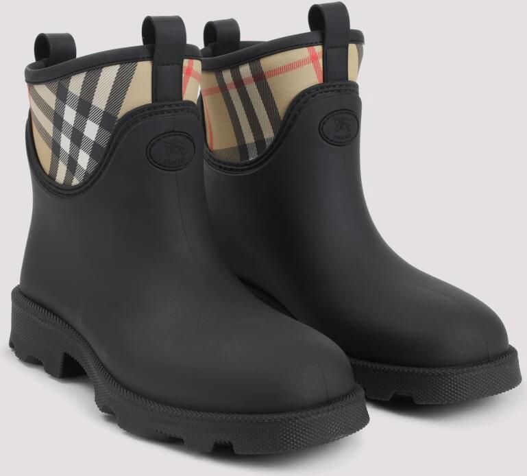 Burberry Zwarte enkellaarzen voor heren