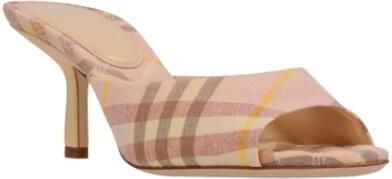 Burberry Roze Stiletto Hakken Sandalen van Stof - Foto 3