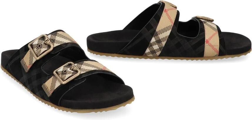 Burberry Plaid Buckle Slide Sandalen - Foto 2