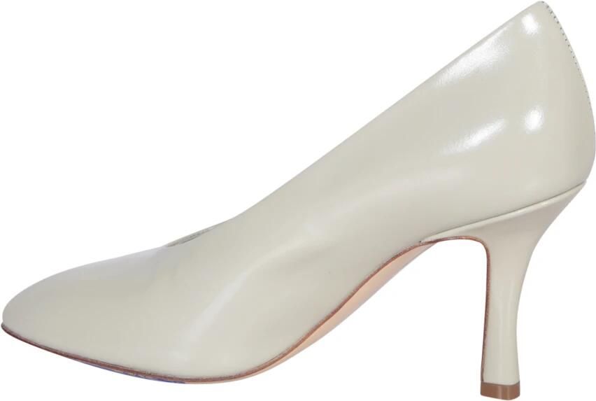 Burberry Ronde neus Stiletto hak Leren dÃ©colletÃ© White Dames - Foto 3