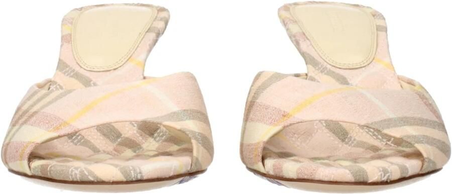 Burberry Roze Stiletto Hakken Sandalen van Stof